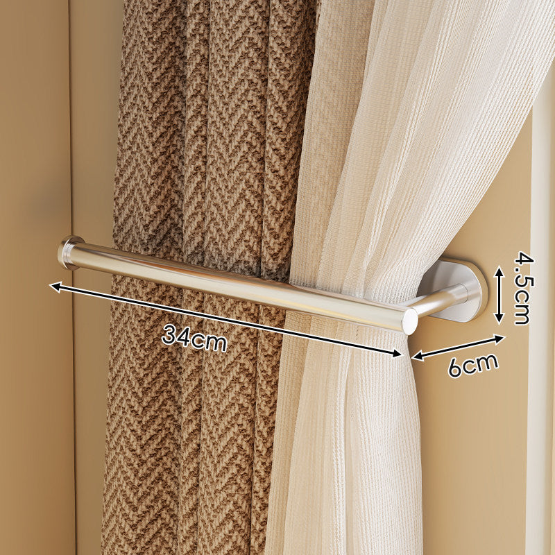 Minimalist Wall-Mounted Curtain Holdback Rod — product view 6