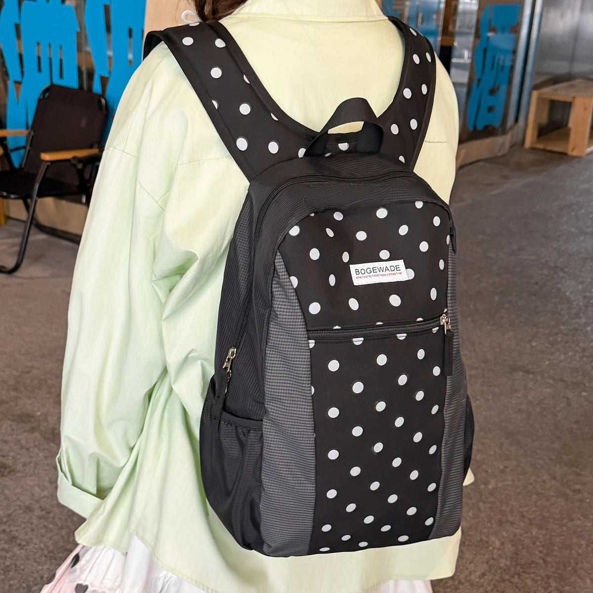 Durable Polka Dot Backpack LoungeYard — product view 1
