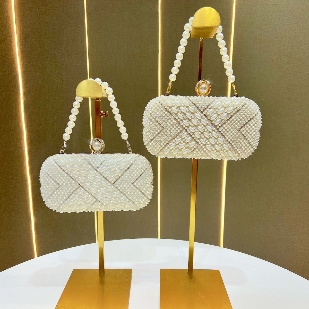 Pearl-Embellished Evening Handbag — product view 4