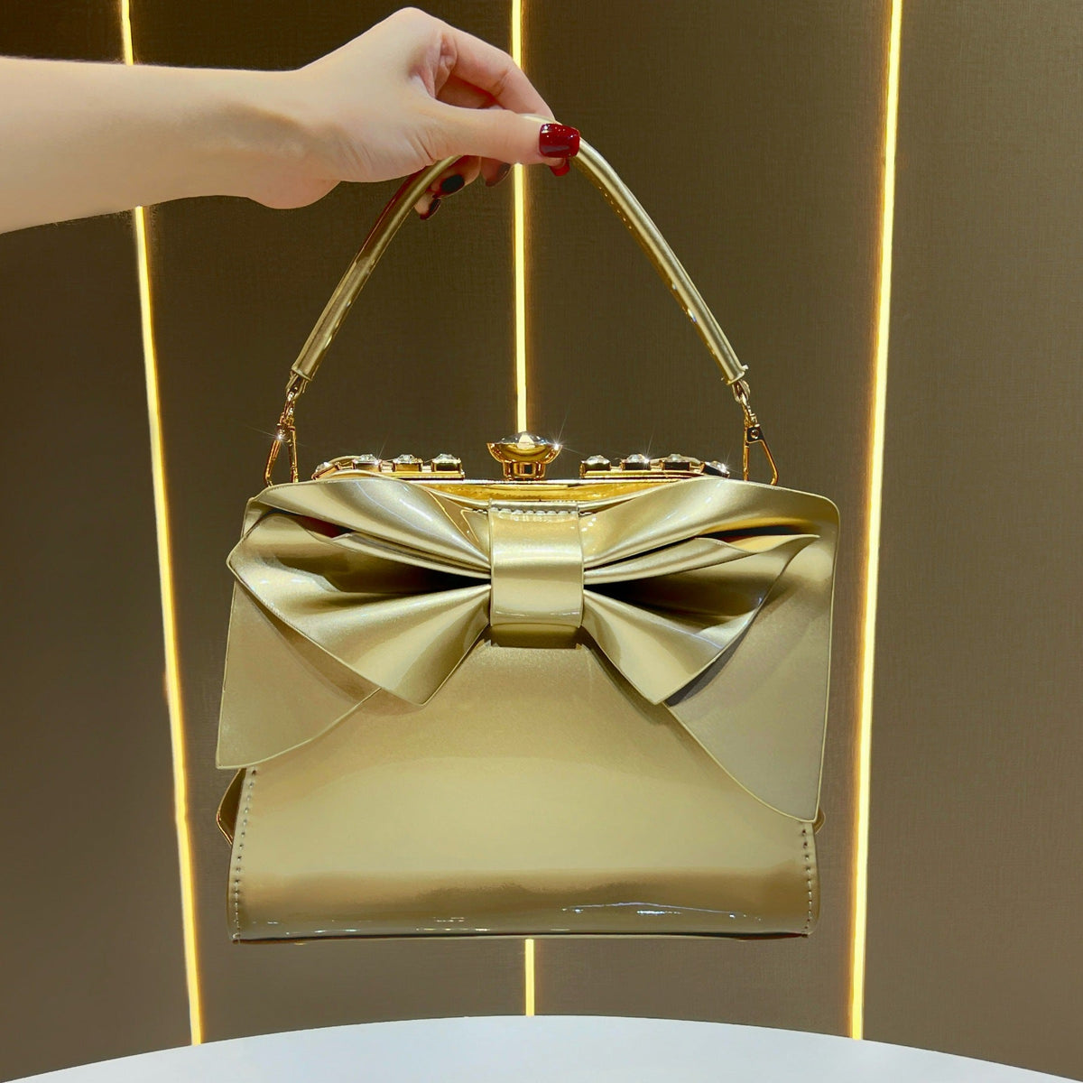 Elegant Bow-Accent Handbag — product view 3