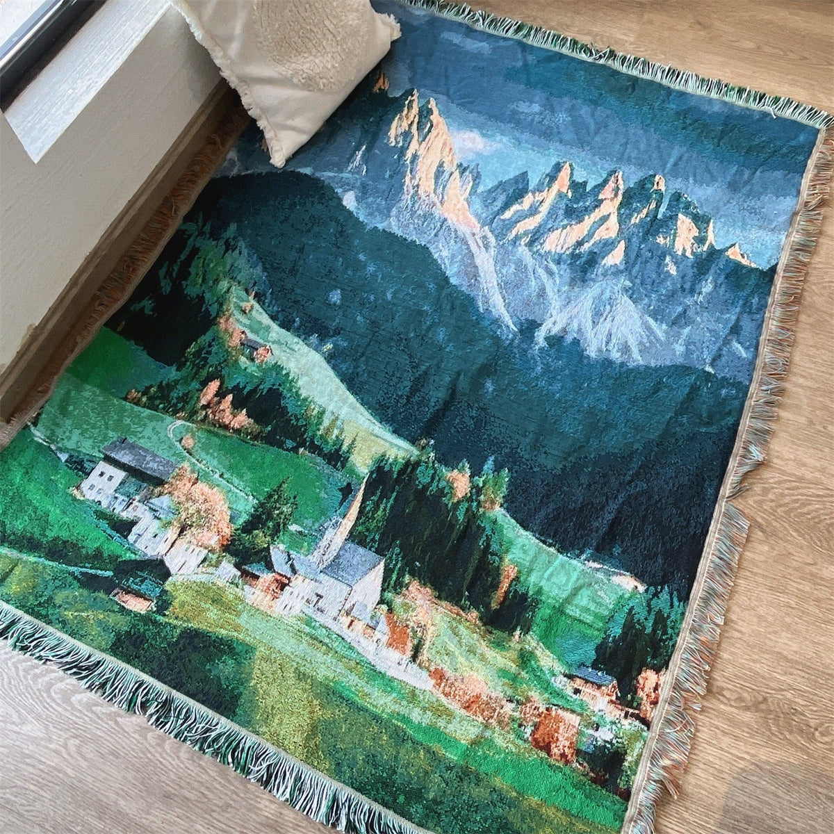 Scenic Mountain Tapestry Blanket — product view 4