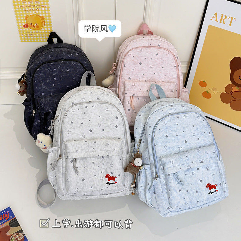 Star-Embellished Travel Backpack LoungeYard — product view 4