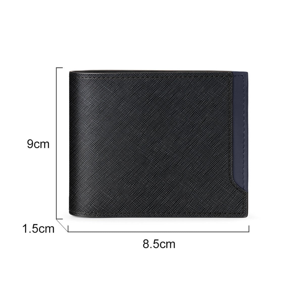 Textured Leather Card Wallet LoungeYard — product view 3