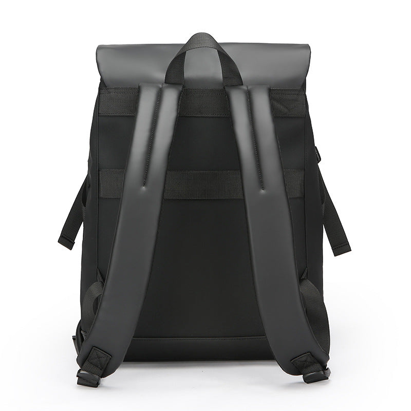 Stylish Water-Resistant Rolltop Backpack LoungeYard — product view 5