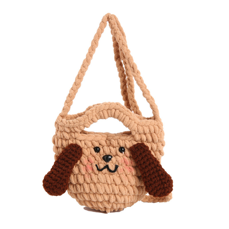 Cute Dog-Themed Crochet Handbag — product view 5