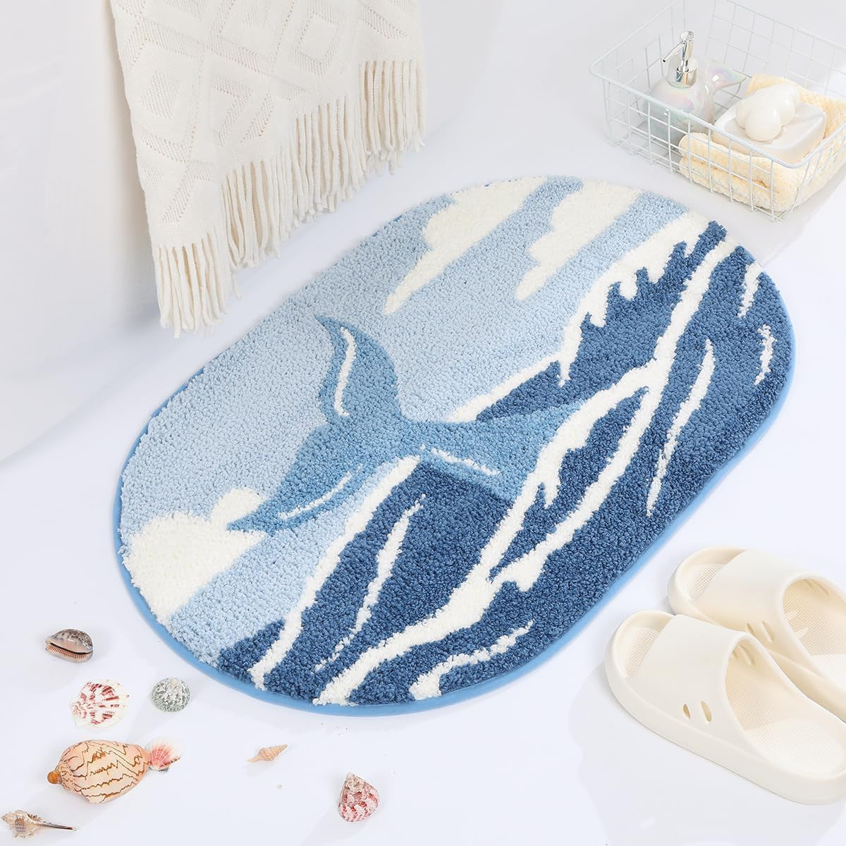 Turtle-Themed Plush Bath Mat — product view 3