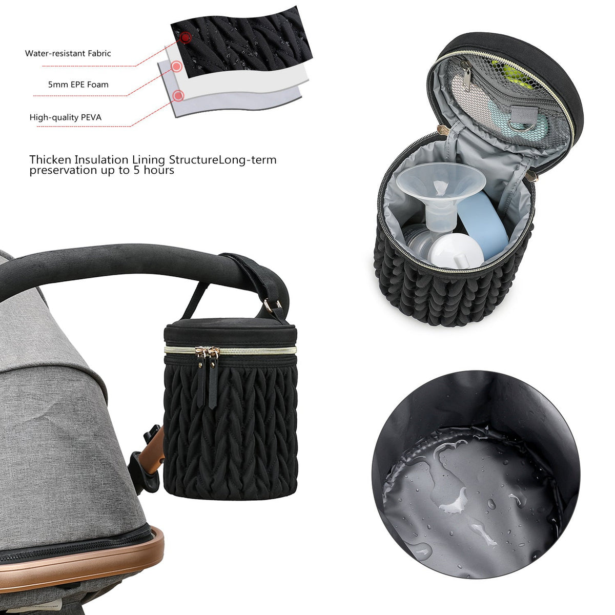 Cosmetic organizer with sophisticated design LoungeYard — product view 5