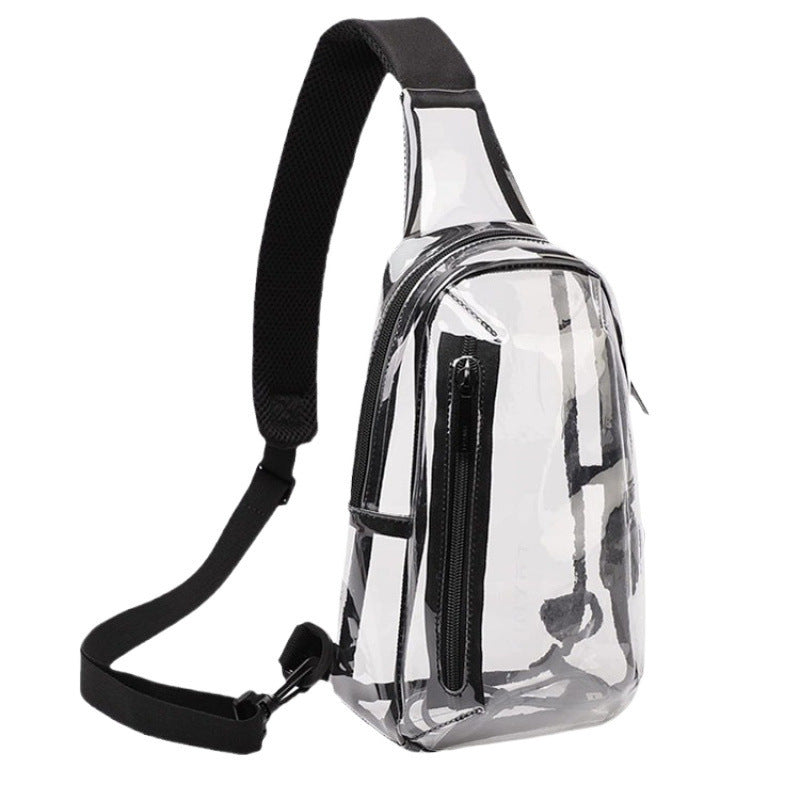 Transparent sling bag with practical multi-pocket design LoungeYard — product view 5