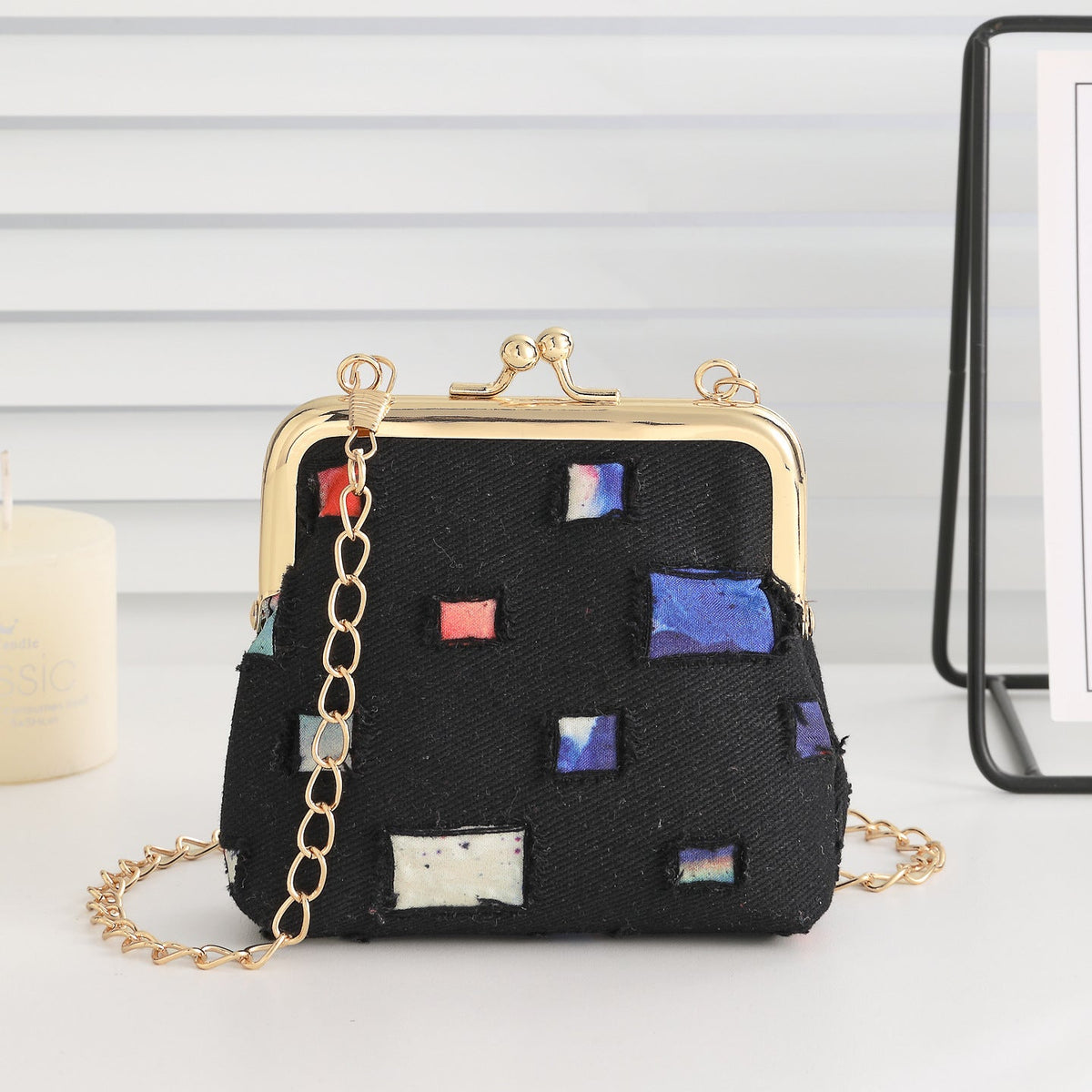 Vintage-Inspired Fabric Clutch — product view 2