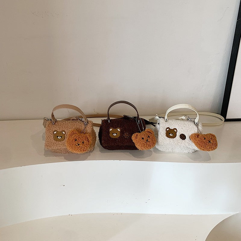Plush Crossbody Bag with Cute Animal Design LoungeYard — product view 3