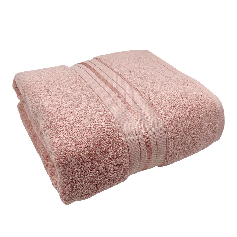 High-quality terry bath towel with elegant stripe detail LoungeYard — product view 7