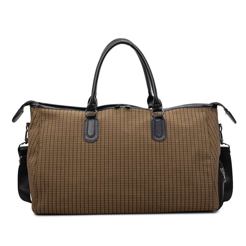 Sporty Travel Bag With Stylish Checkered Pattern LoungeYard — product view 5