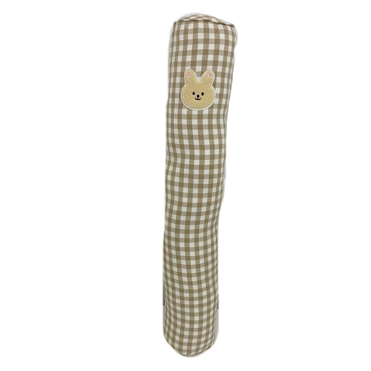 Long Gingham Nursery Bolster Pillow for Crib Support — product view 3