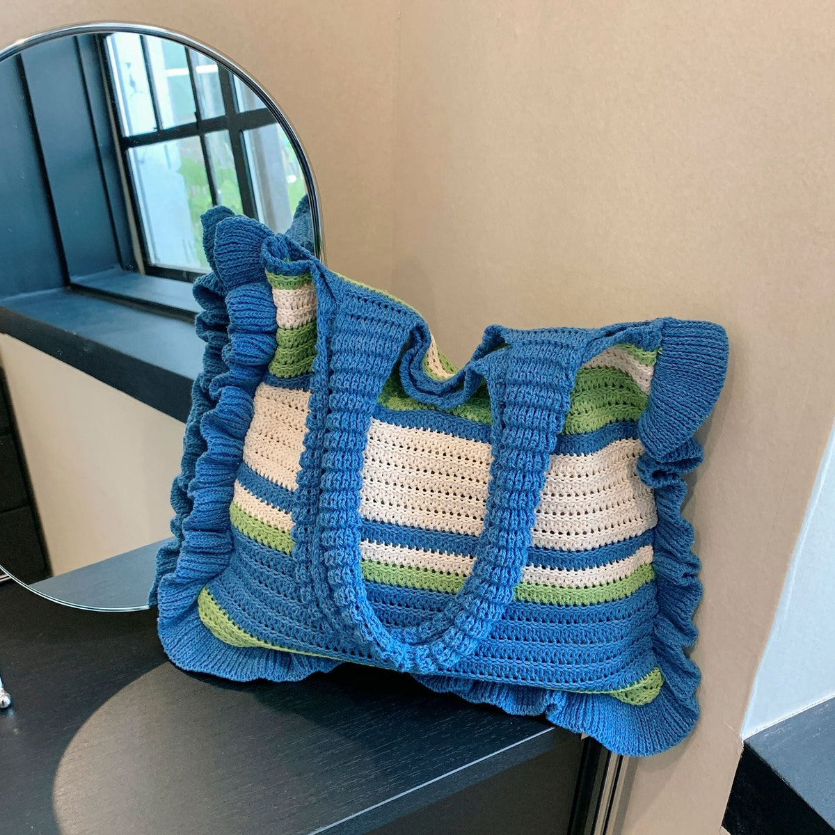 Ruffled Tote Bag — product view 5