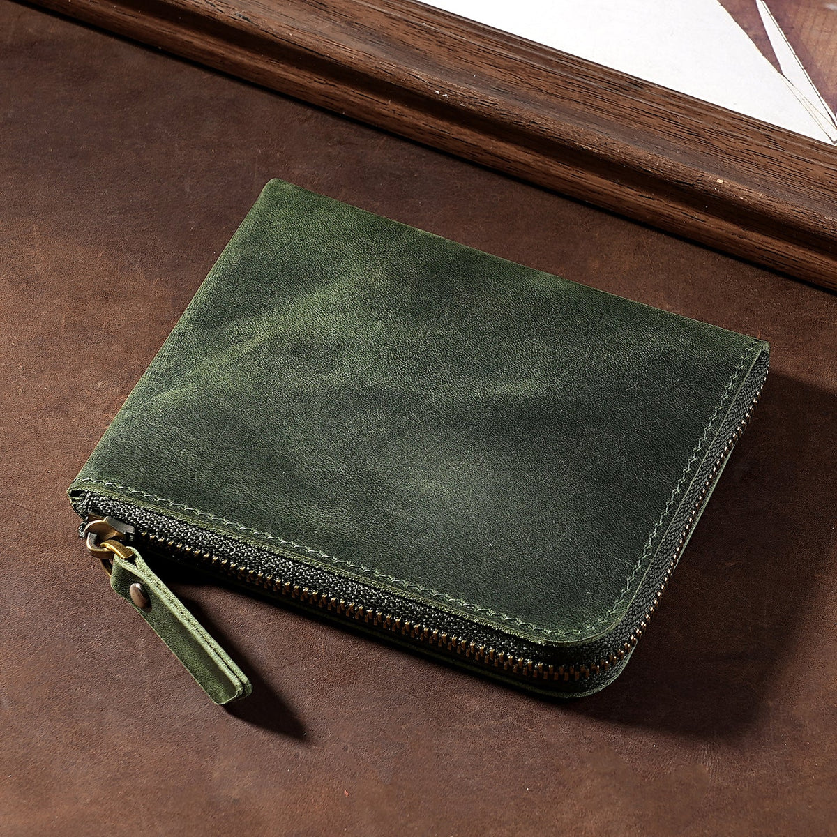 Premium Zippered Leather Wallet — product view 5