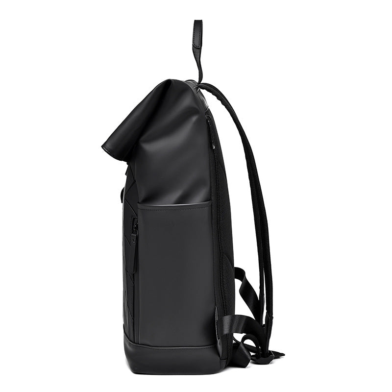 Stylish Geometric Patterned Backpack LoungeYard — product view 3
