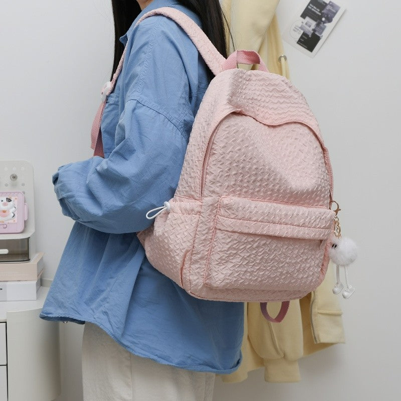 Textured Quilted Backpack — product view 3