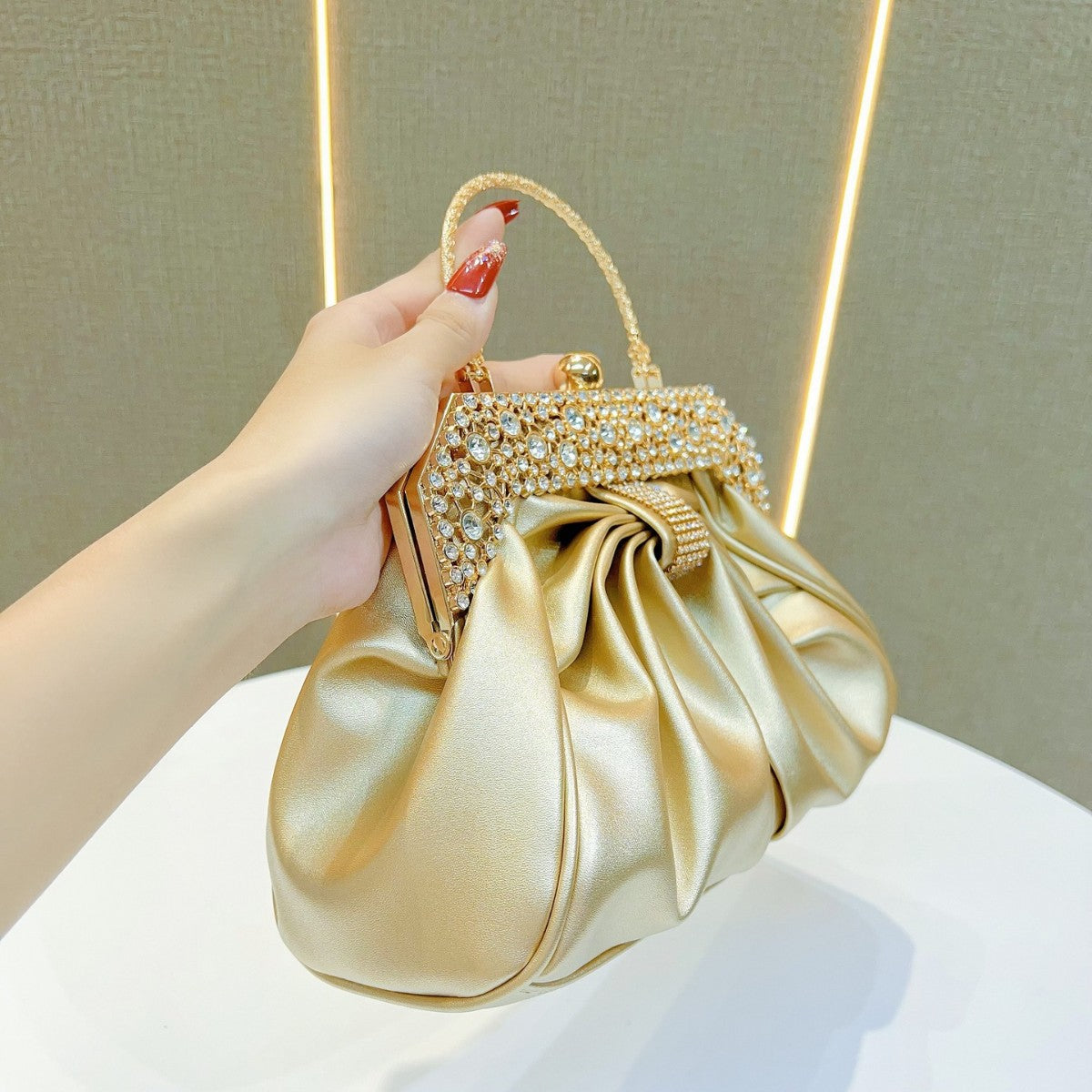 Luxurious Satin Evening Handbag — product view 2