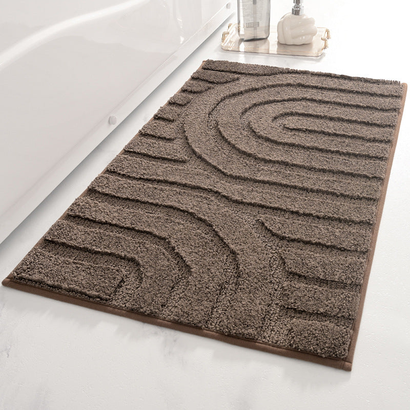 Modern Geometric Bath Mat Bowlift — product view 3