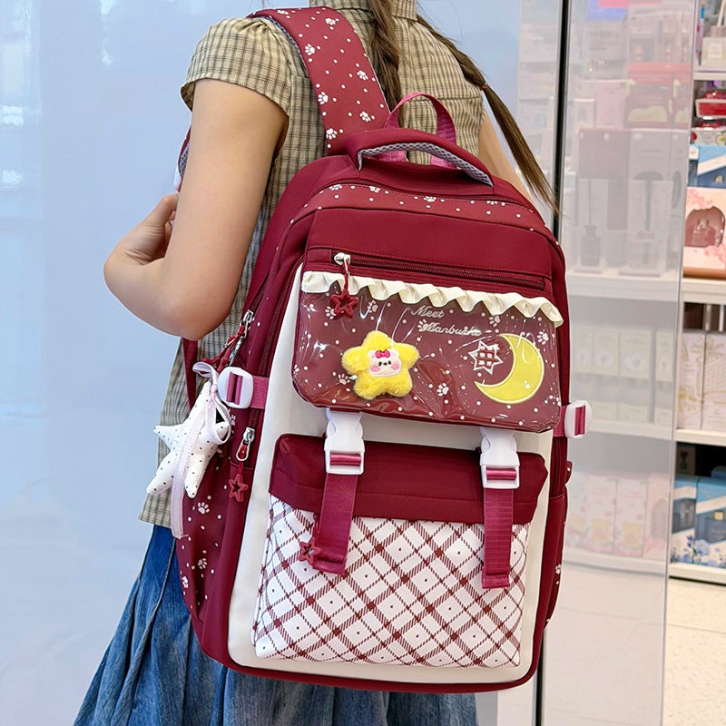 Decorative Graphic Print Backpack LoungeYard — product view 3
