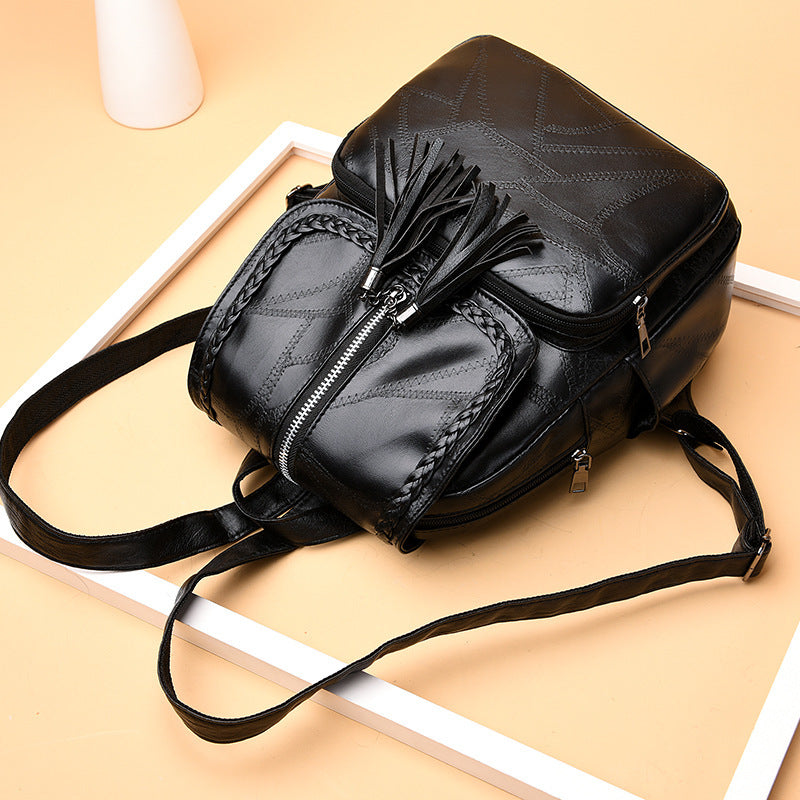 Stylish Textured Backpack LoungeYard — product view 2