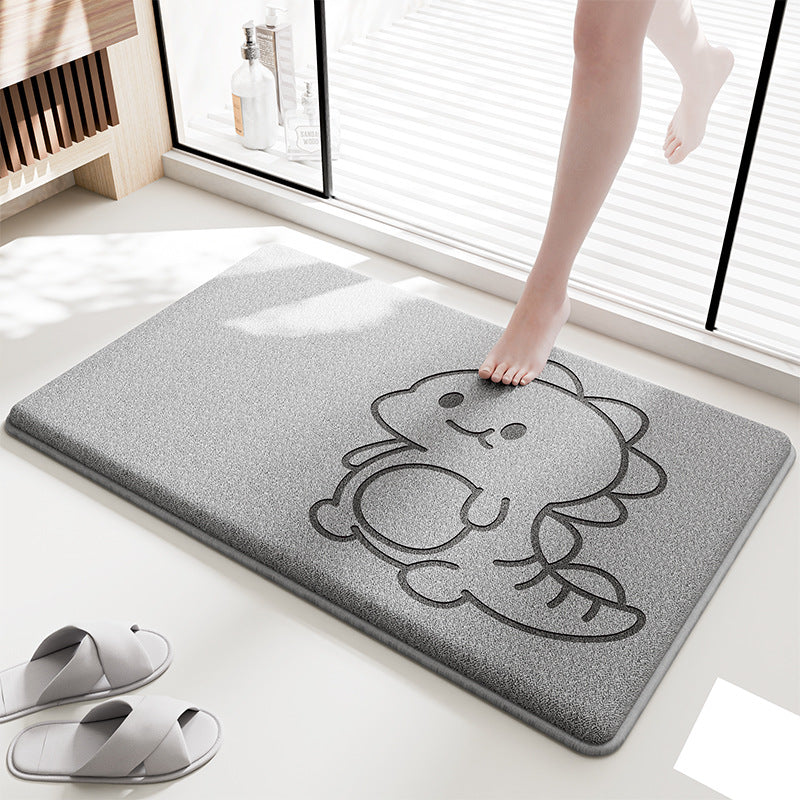 Cute Cartoon Design Bath Rug Bowlift — product view 4