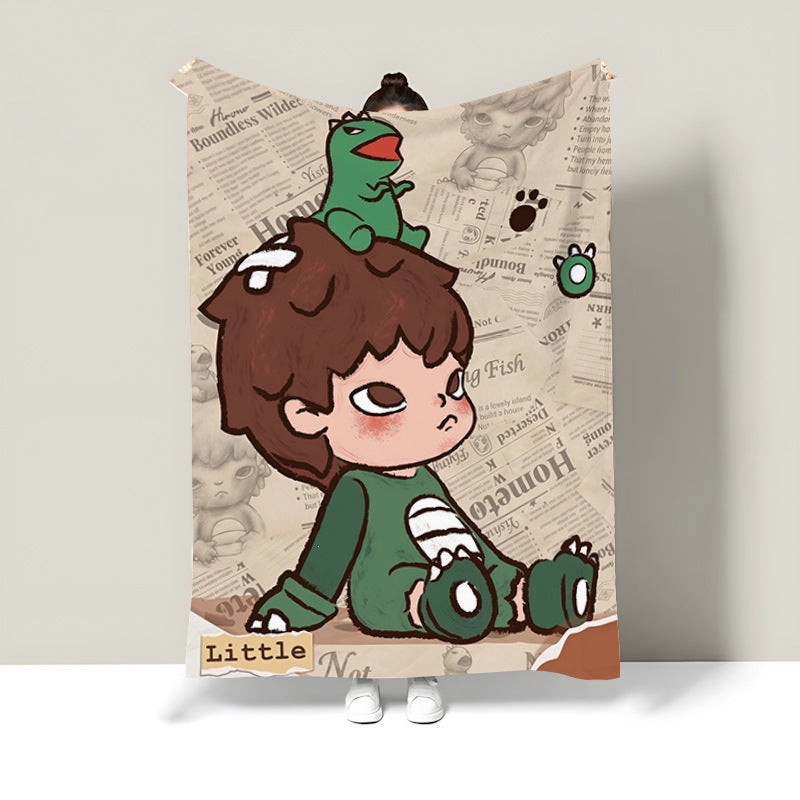 Cartoon-Themed Decorative Blanket — product view 1