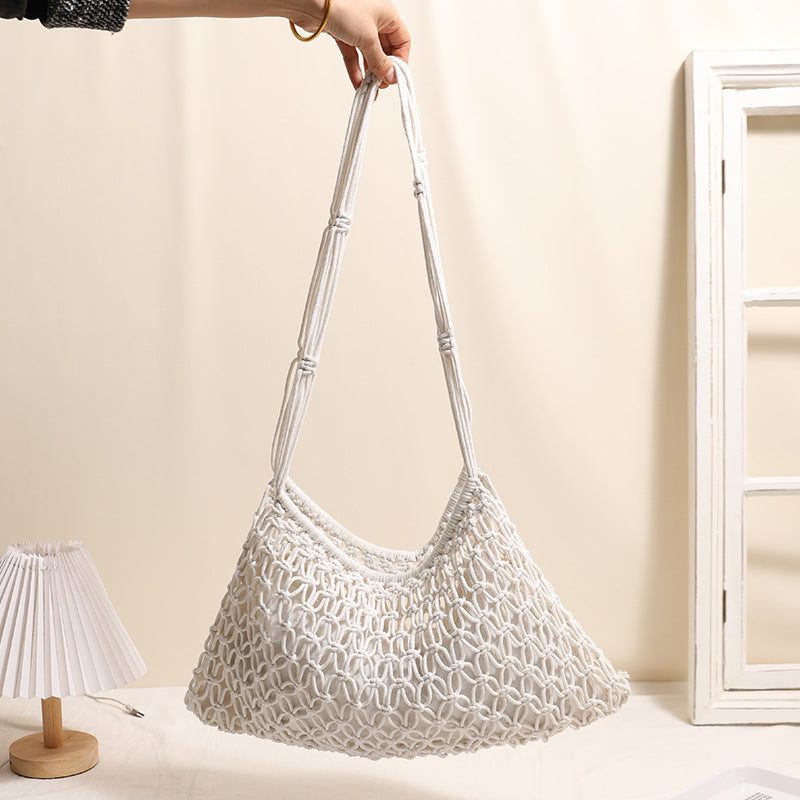 Hand-knotted Macrame Bag LoungeYard — product view 4