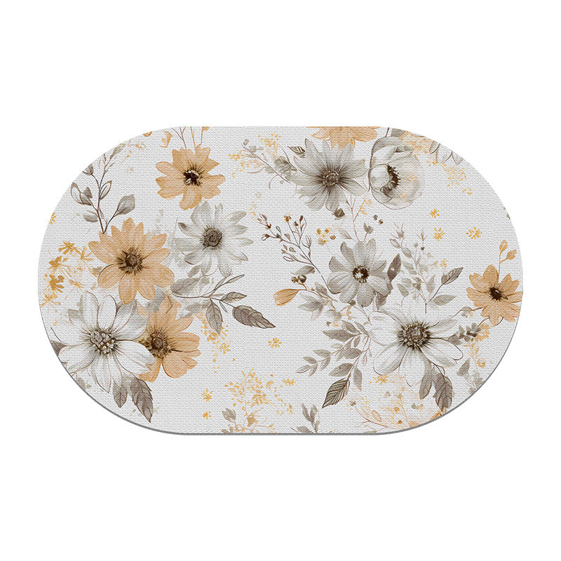 Floral Non-Slip Bath Mat LoungeYard — product view 2