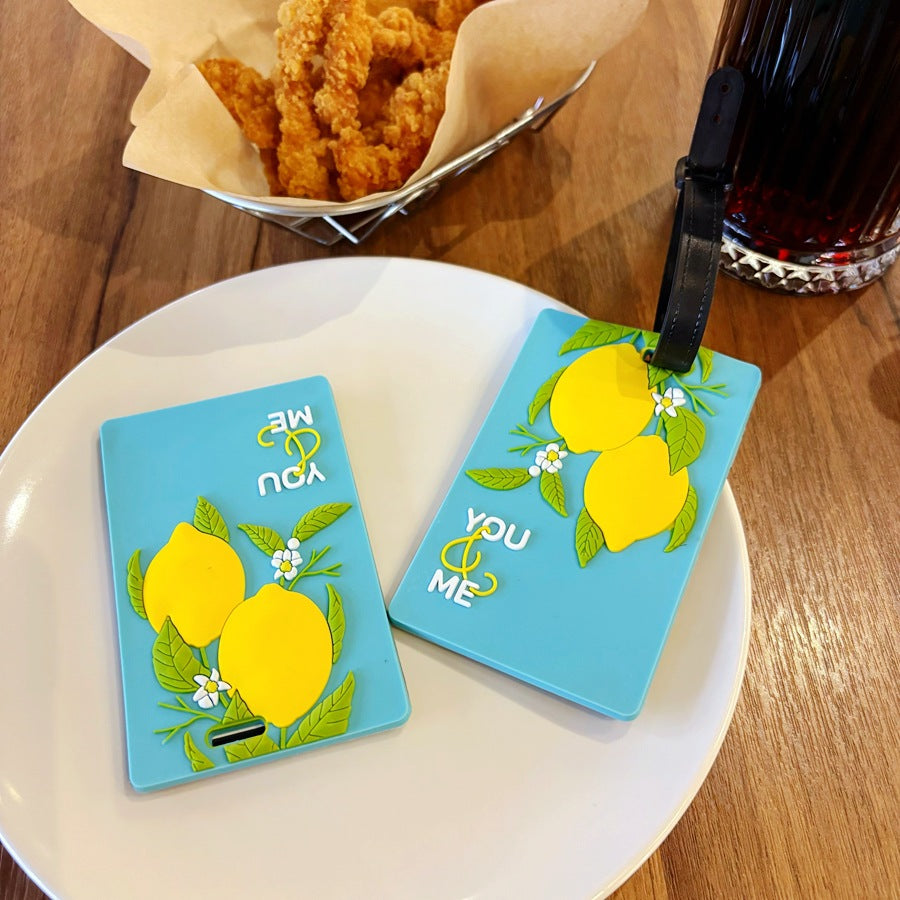 Lemon-Themed Travel Luggage Tag LoungeYard — product view 2