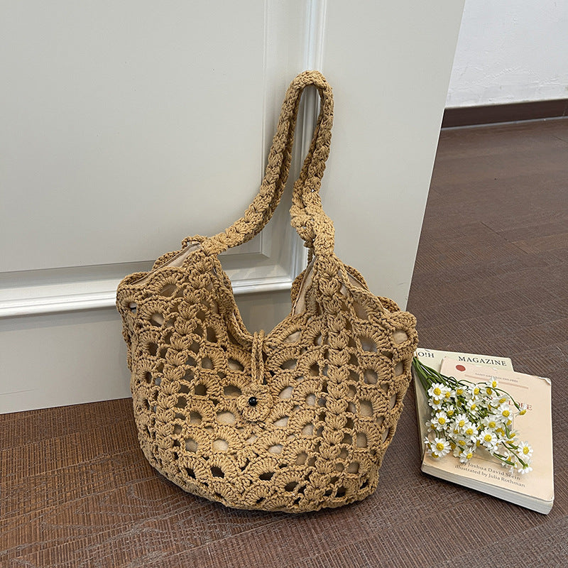 Handmade Macrame Shoulder Bag LoungeYard — product view 6