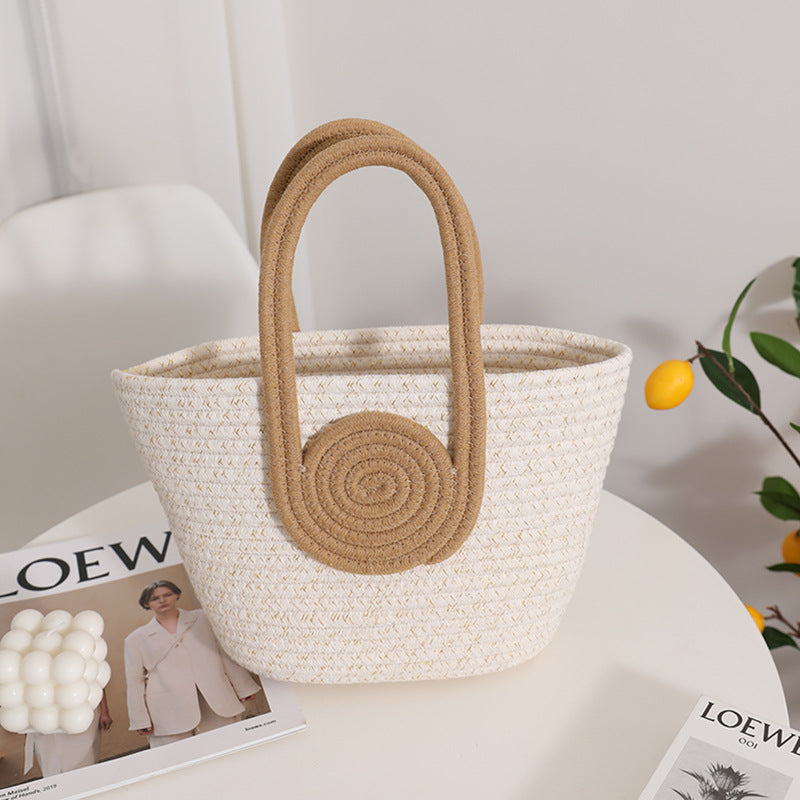 Decorative natural fiber bag LoungeYard — product view 2