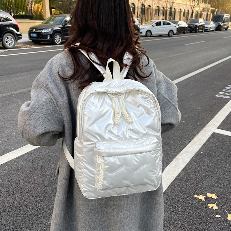 Stylish Quilted Backpack LoungeYard — product view 3