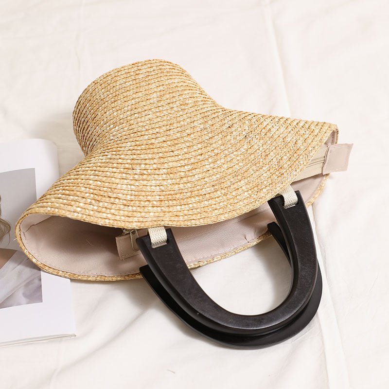 Fashionable Basthandbag with Stylish Plastic Handles LoungeYard — product view 3