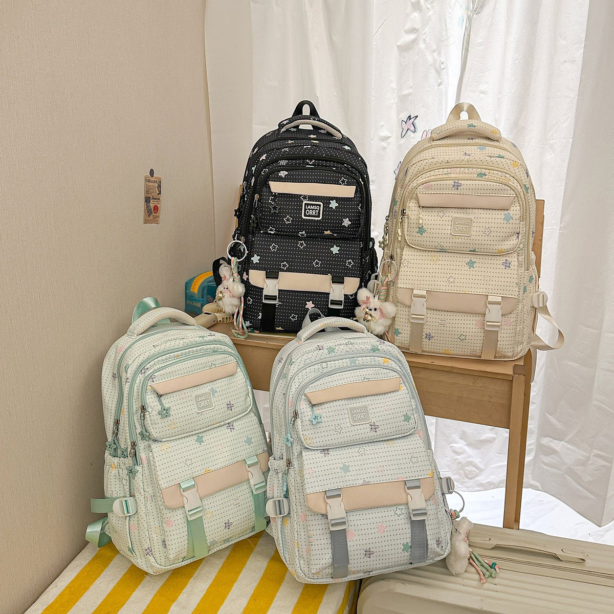 Multi-Compartment School Backpack LoungeYard — product view 4