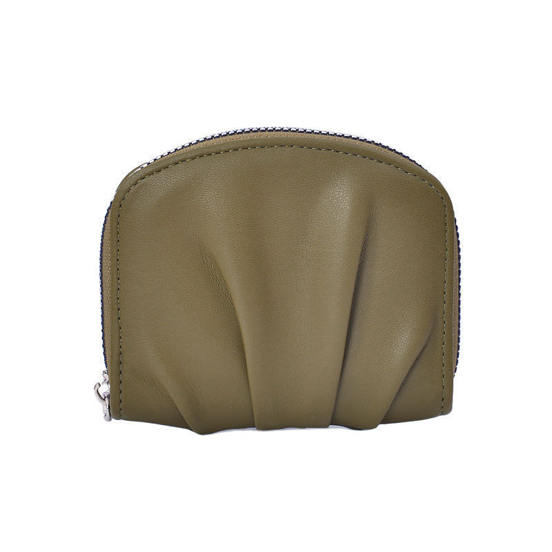 Sophisticated Textured Leather Coin Pouch LoungeYard — product view 7