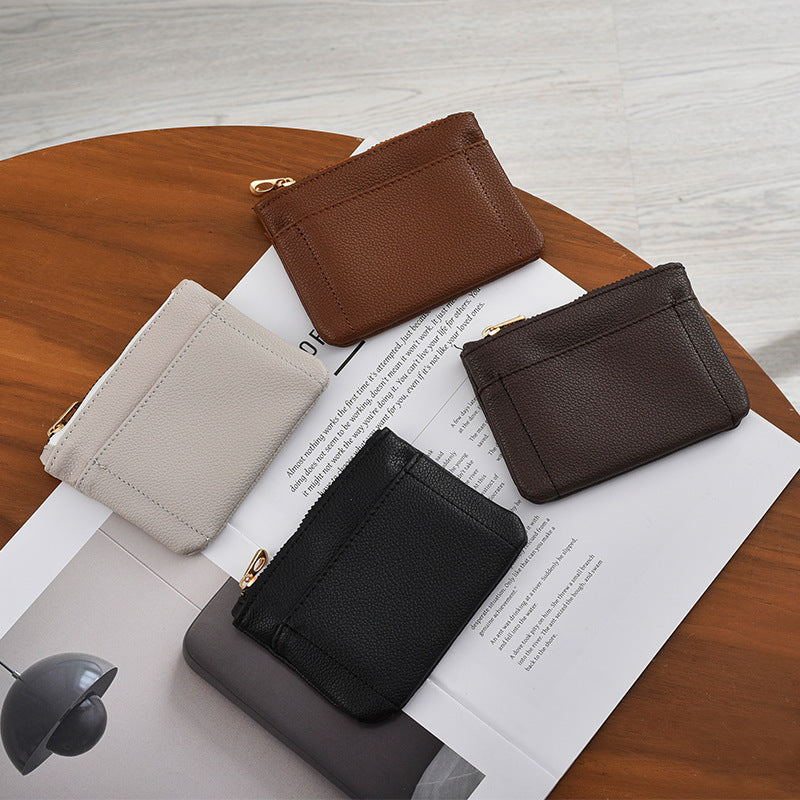 Premium Textured Leather Card Holder LoungeYard — product view 2