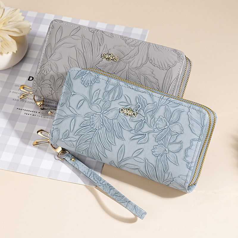 Embossed Leather Wristlet Wallet — product view 7