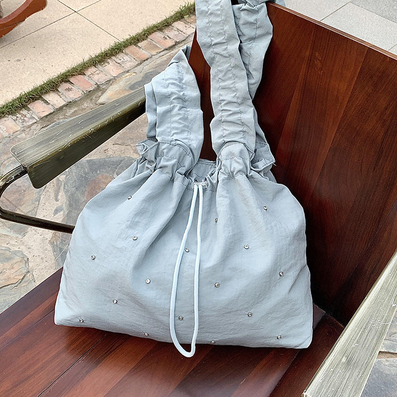 Elegant Gathered Slouchy Handbag — product view 5