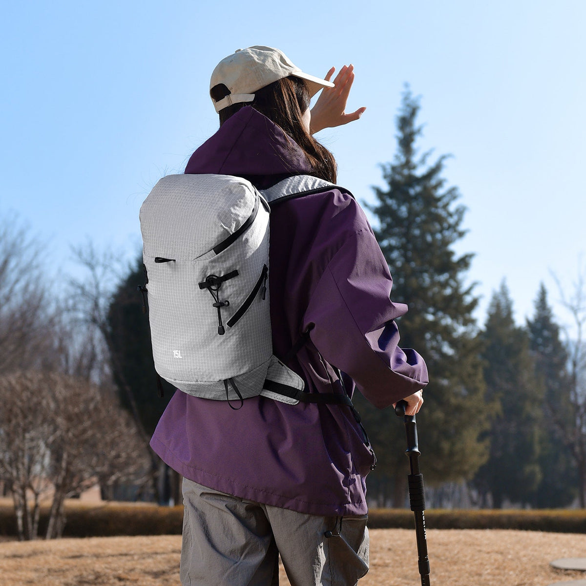 Outdoor backpack with versatile compartment system and comfort carrying system LoungeYard — product view 1