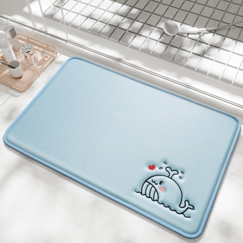 Playful Cartoon Bath Mat Bowlift — product view 3