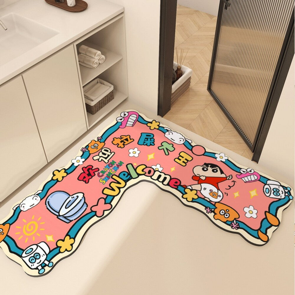 Cartoon Character Welcome Bath Mat Decor — product view 4
