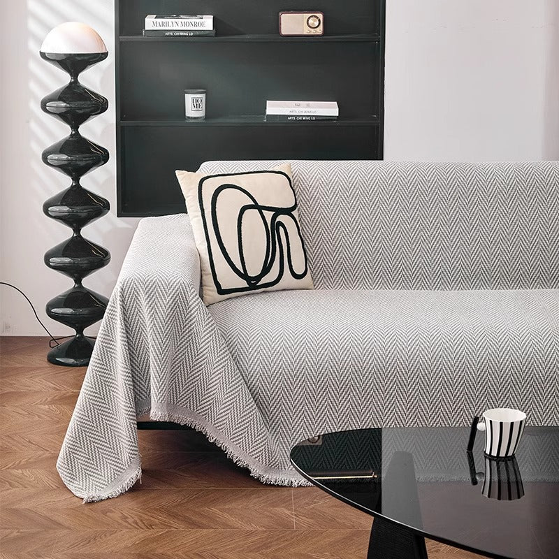 Herringbone Pattern Decorative Throw Blanket — product view 7