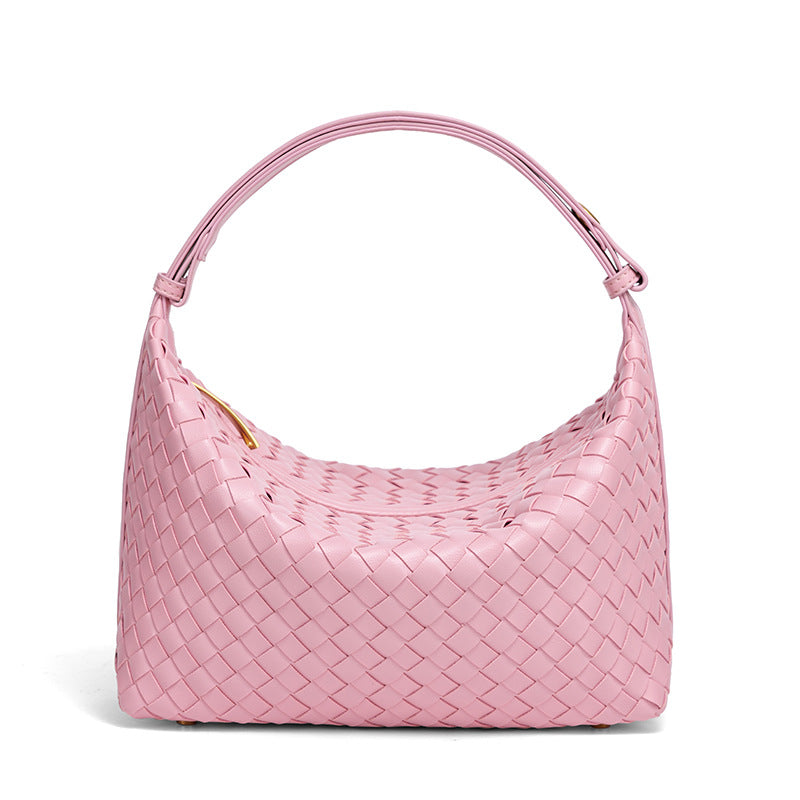 Braided Vegan Leather Shoulder Bag LoungeYard — product view 2
