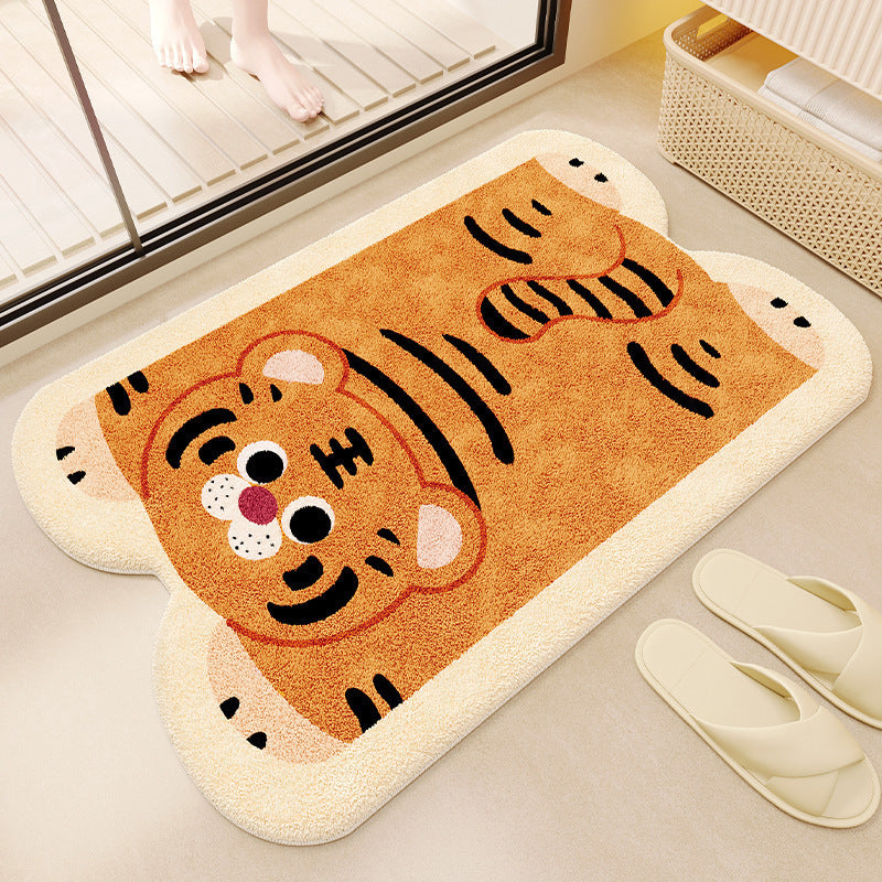 Cat-Themed Plush Bath Mat LoungeYard — product view 7