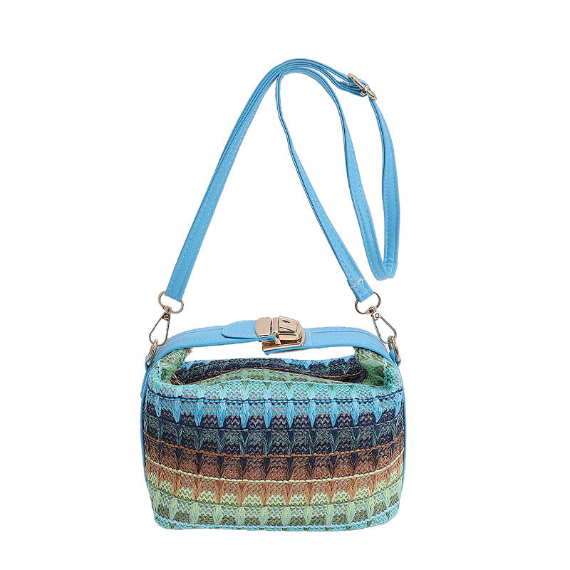 Textured Handwoven Mini Crossbody Bag LoungeYard — product view 5