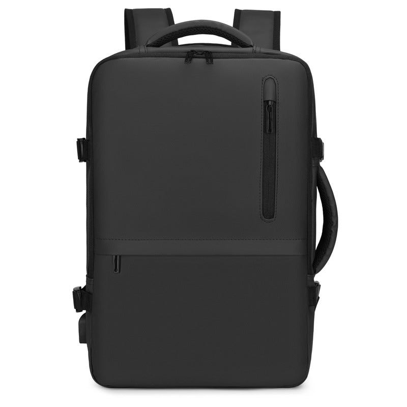 Laptop backpack with ergonomic back padding and innovative organizer compartments LoungeYard — product view 4