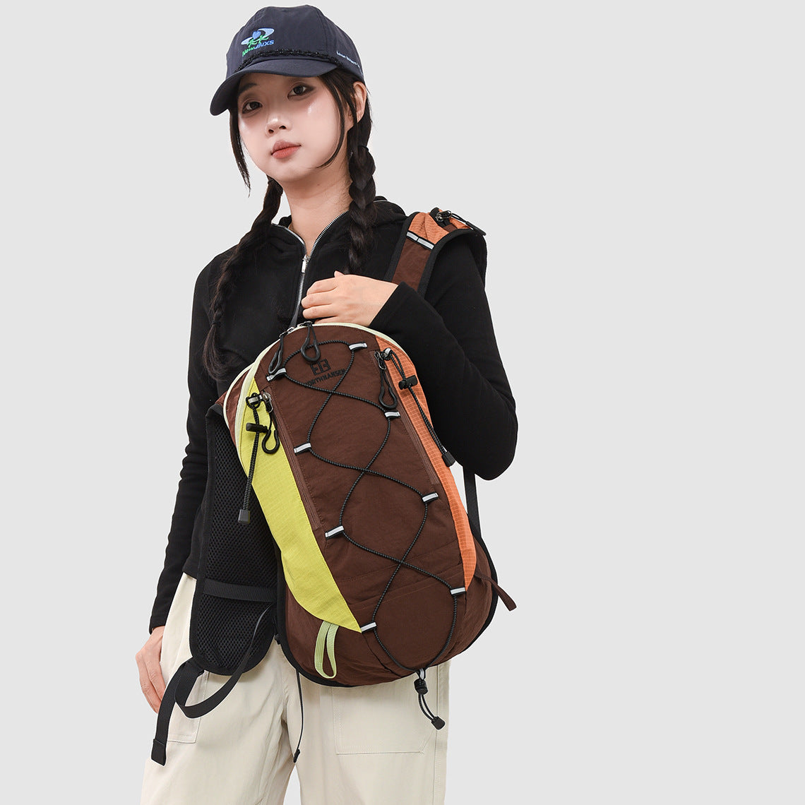 Lightweight Multi-Compartment Hiking Backpack LoungeYard — product view 2