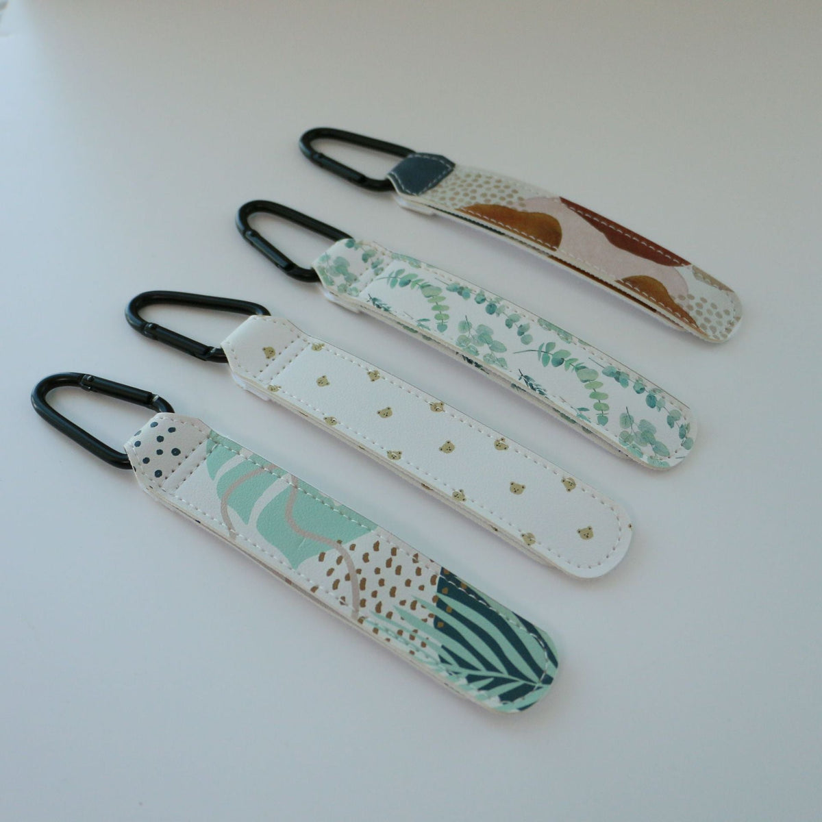 Patterned Leatherette Strap with Metal Carabiner Attachment — product view 4