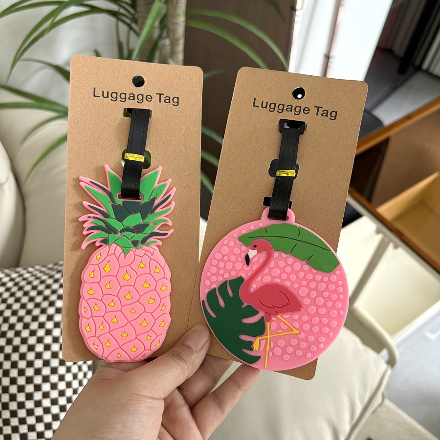Pineapple-Themed Silicone Luggage Tag LoungeYard — product view 4